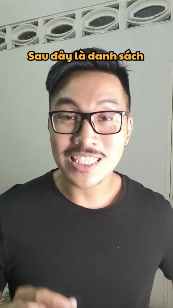 A screenshot of a man wearing a black shirt and talking to a the camera on TikTok.