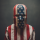 An AI generated photo portrait of a figure wearing a mask and shirt, with an American Flag pattern.