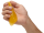 A hand holds a blob of sticky-looking yellow goo.