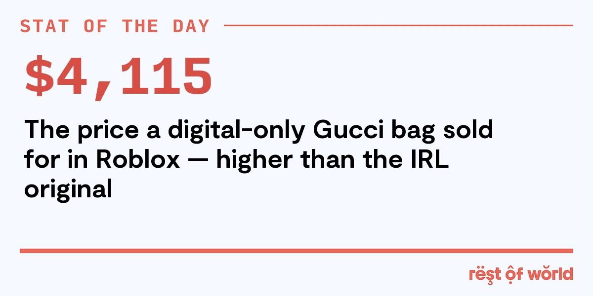 This Virtual Gucci Bag Costs $4,115 on Roblox